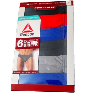 Reebok Men's Performance Low Rise Briefs - Multi-Color Pack